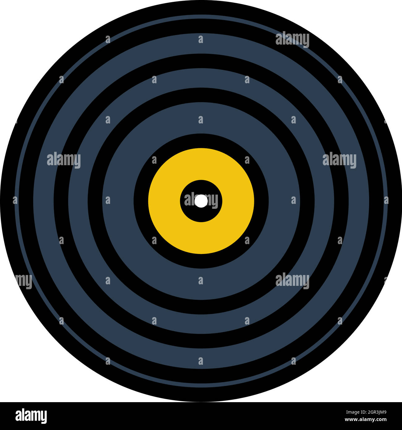 Analogue Record Icon Stock Vector