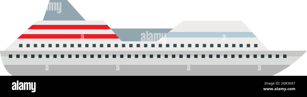 Cruise liner icon in flat style Stock Vector Image & Art - Alamy