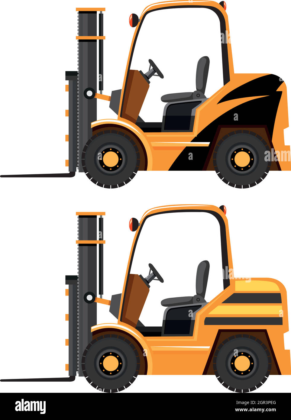 Forklift truck Stock Vector Images - Alamy