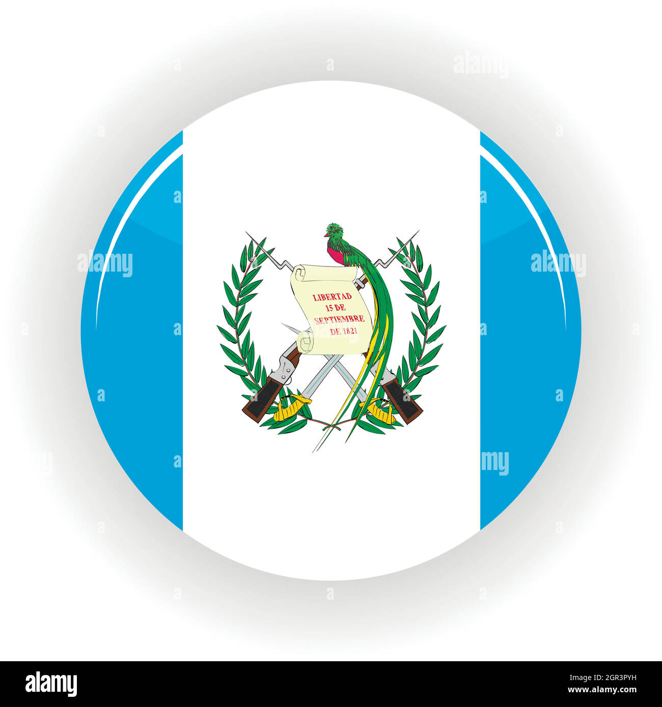 Guatemala icon circle Stock Vector Image & Art - Alamy
