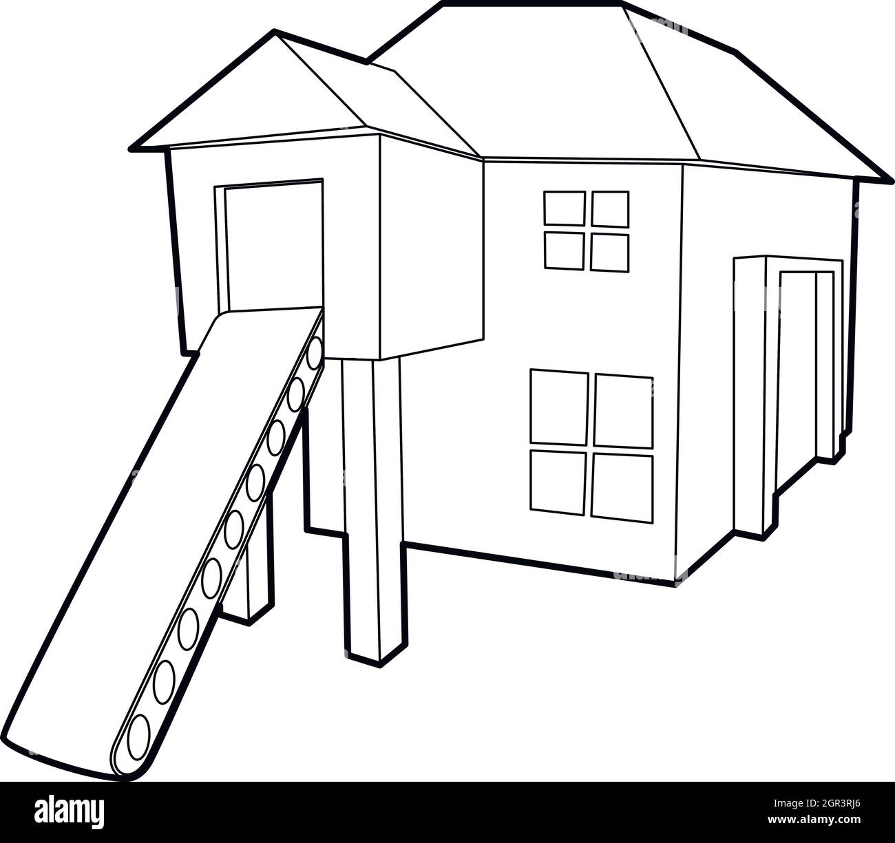 Forest house icon, outline style Stock Vector Image & Art - Alamy