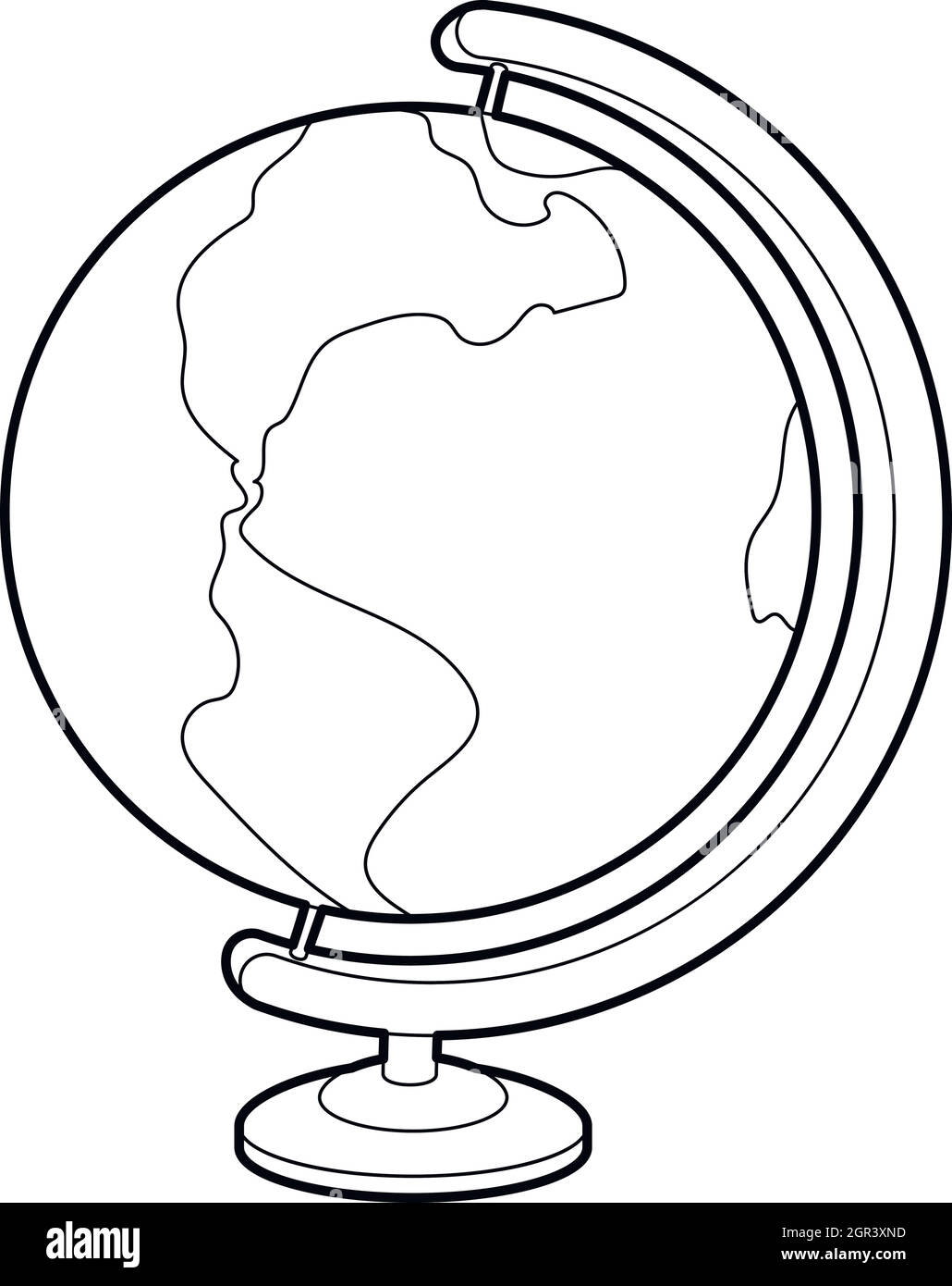 Globe icon, outline style Stock Vector Image &amp; Art - Alamy