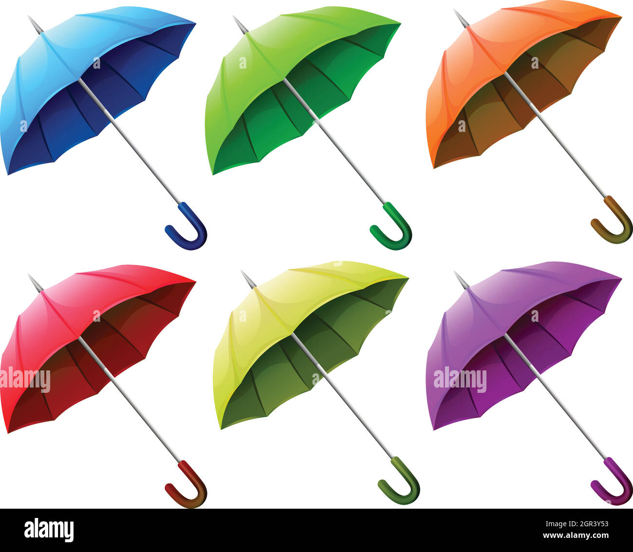 A group of umbrellas Stock Vector Image & Art Alamy