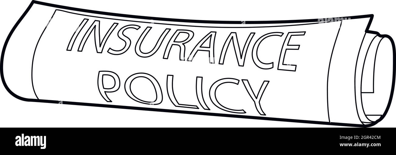 Insurance policy icon, outline style Stock Vector Image & Art Alamy