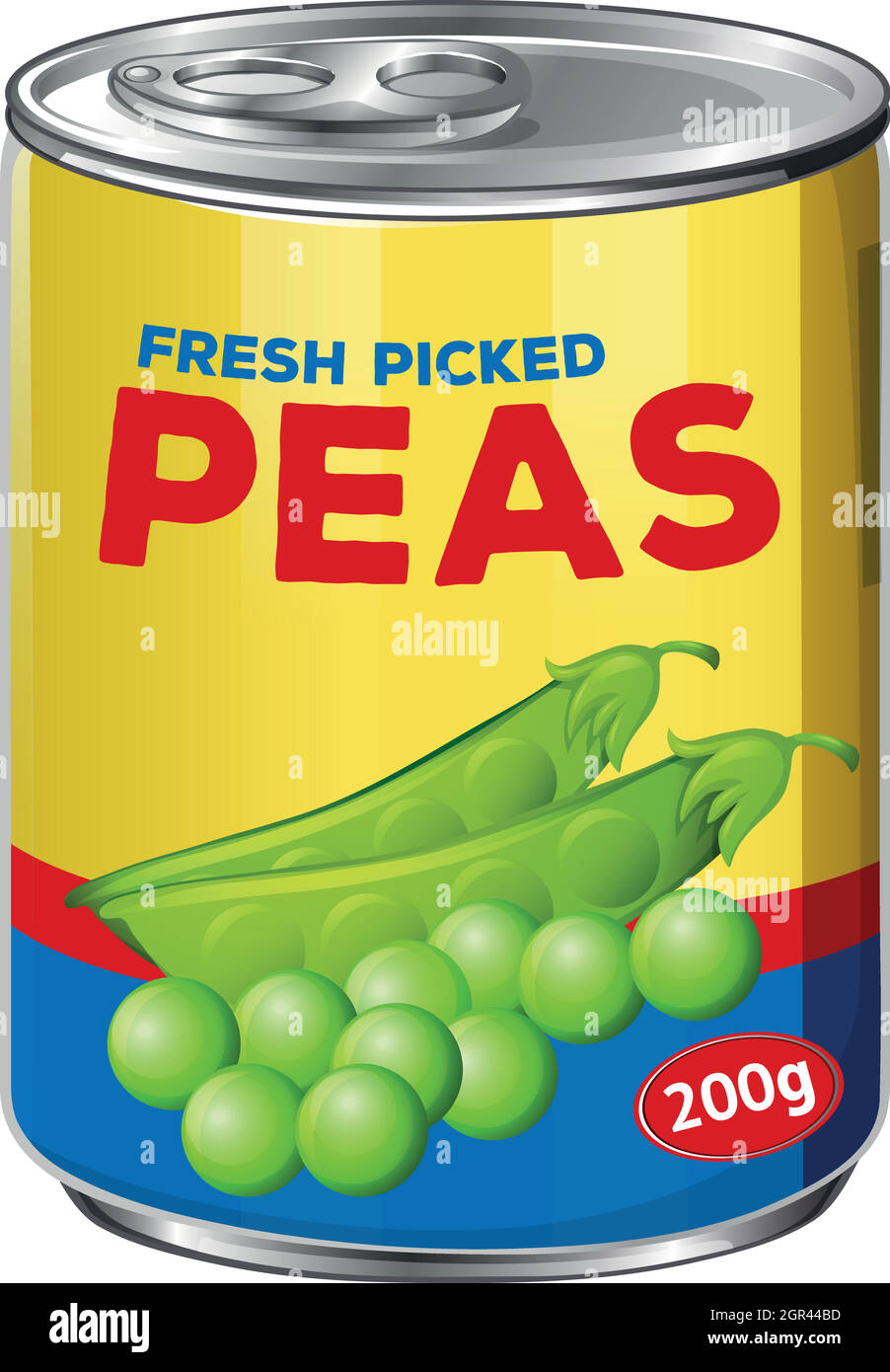 A Can of Green Pea Stock Vector Image & Art Alamy