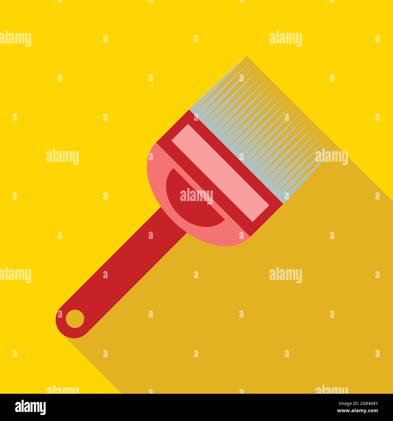 Fork for uncapping honeycombs icon, flat style Stock Vector