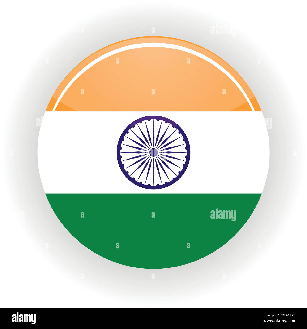 India icon circle Stock Vector