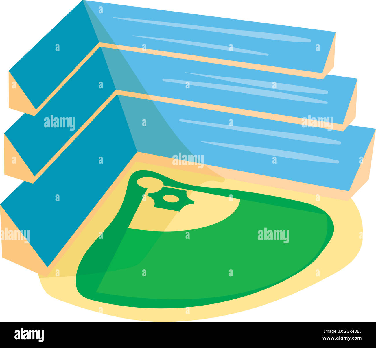 Baseball stadium icon, cartoon style Stock Vector Image & Art - Alamy