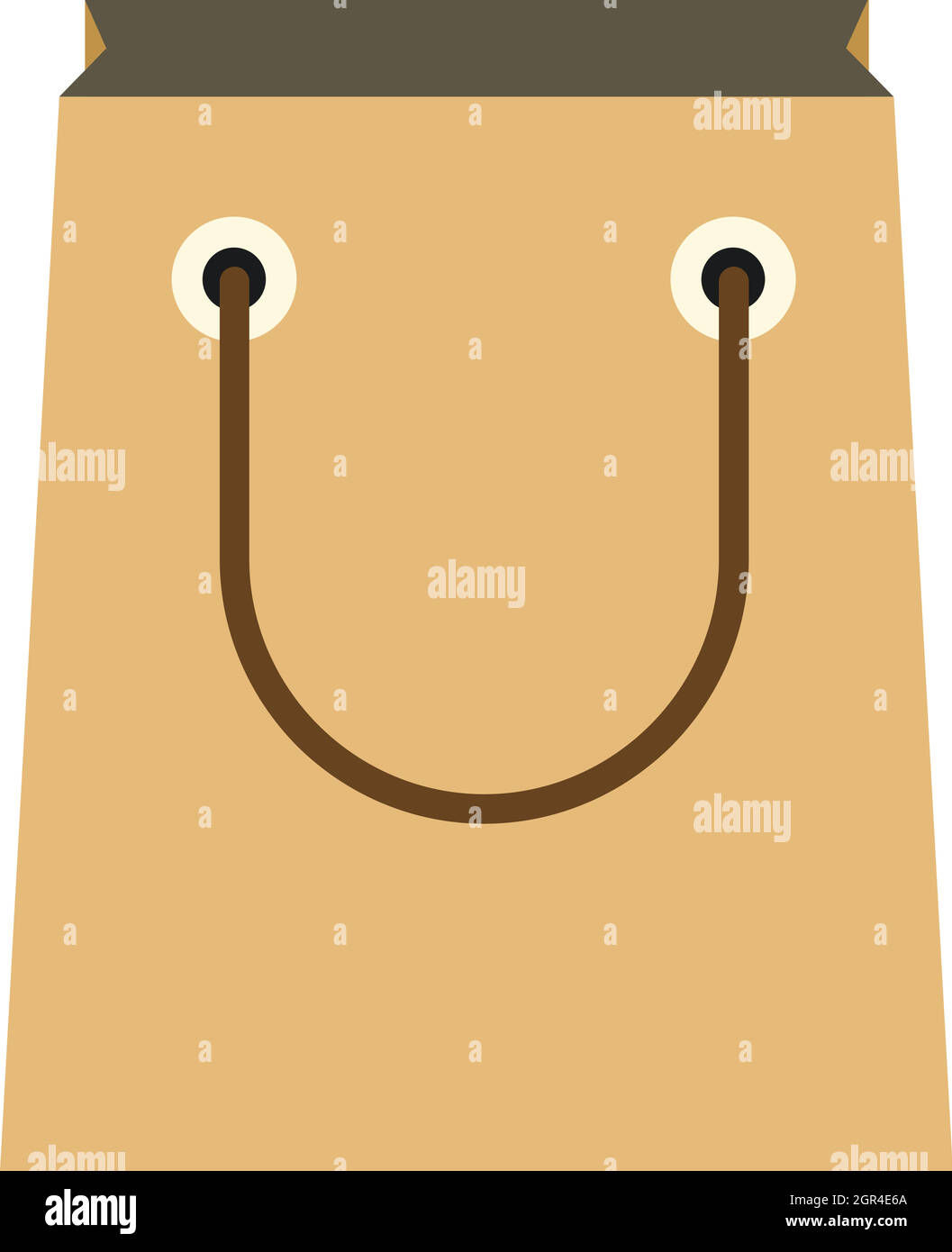 Paper shopping bag icon, flat style Stock Vector Image & Art - Alamy