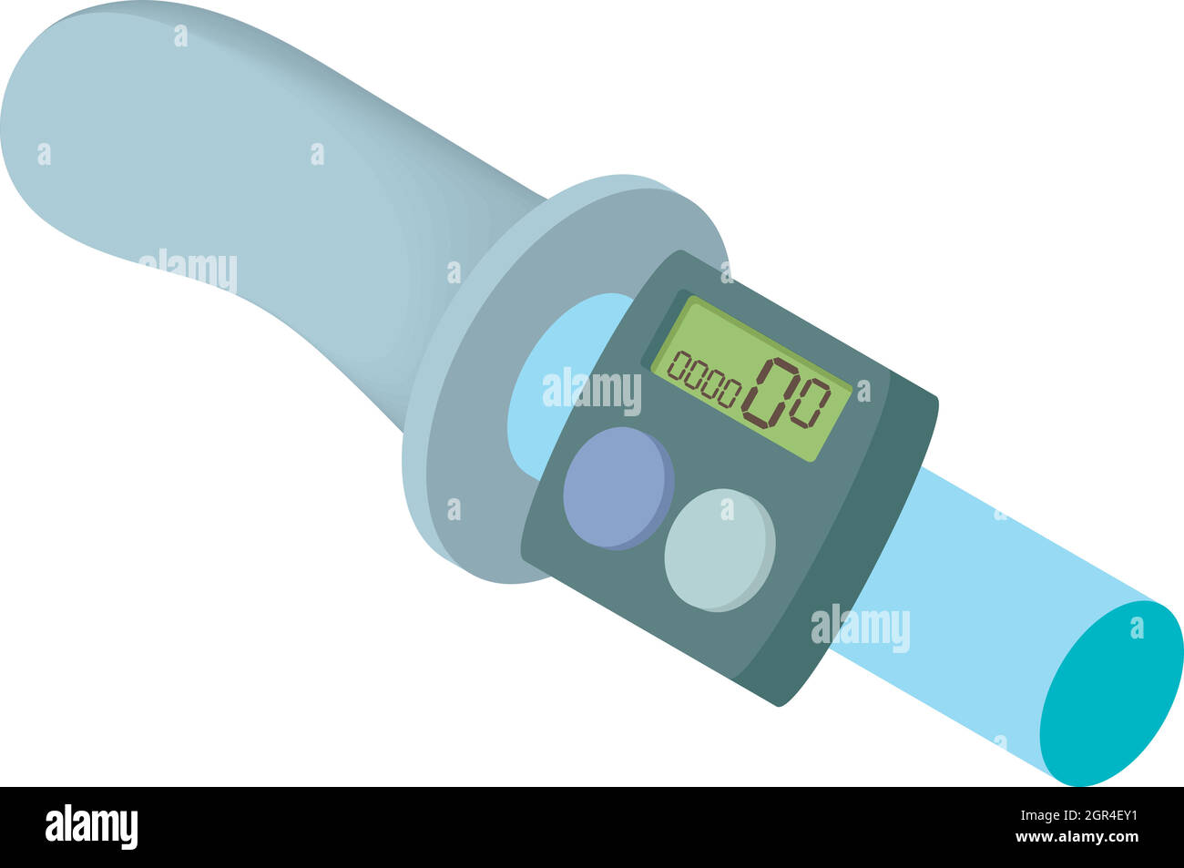 Speed counter icon in cartoon style Stock Vector