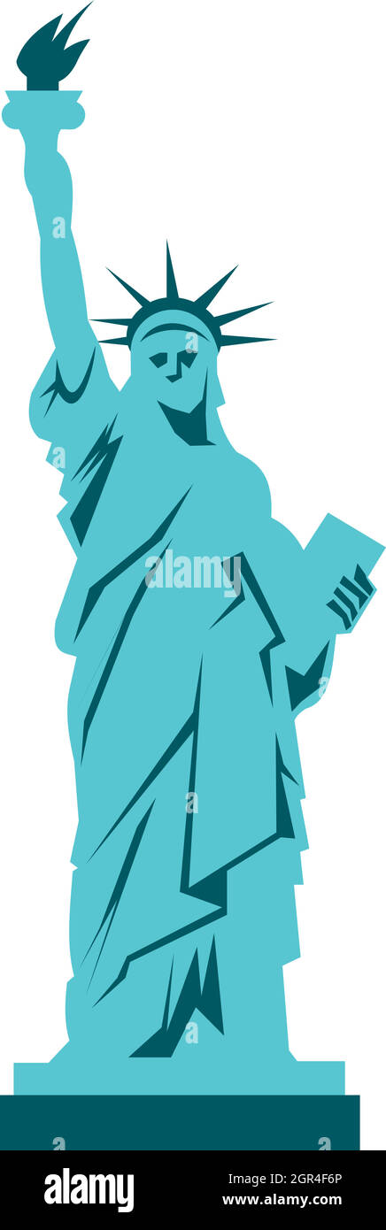 Statue of Liberty icon, flat style Stock Vector Image & Art - Alamy
