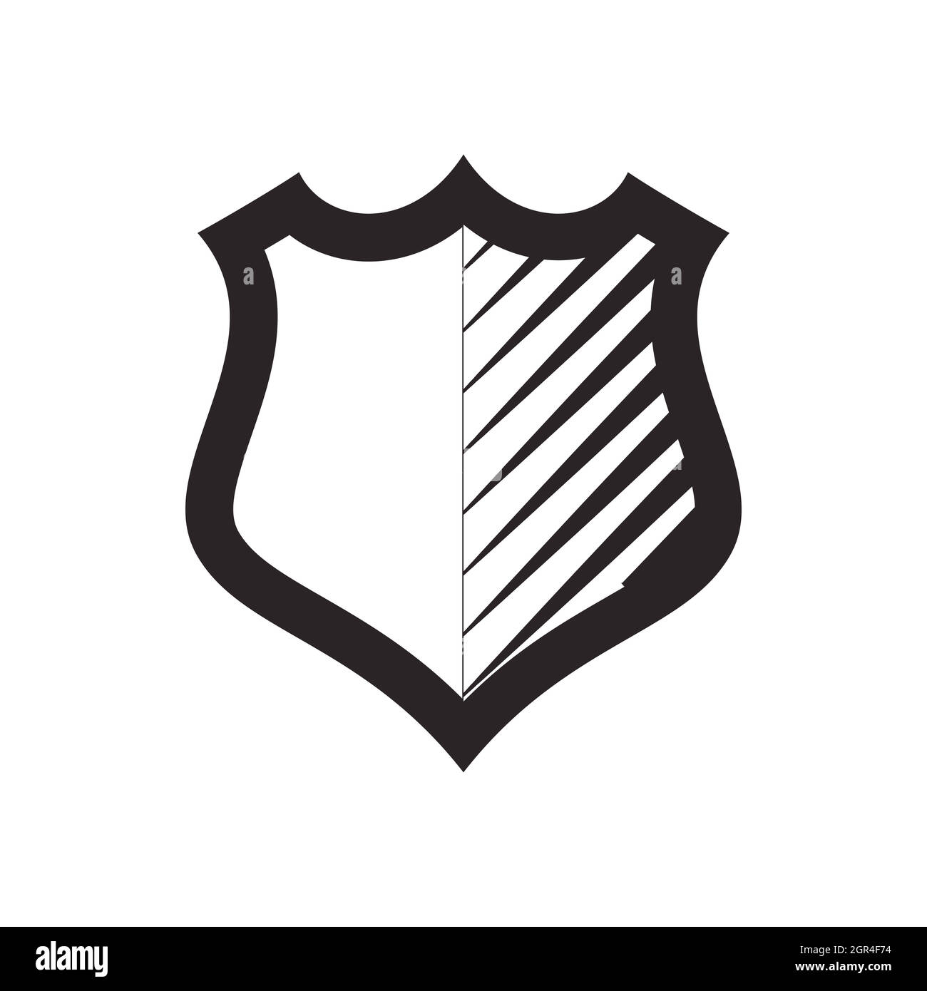 Shield for combat action icon, simple style Stock Vector Image & Art ...