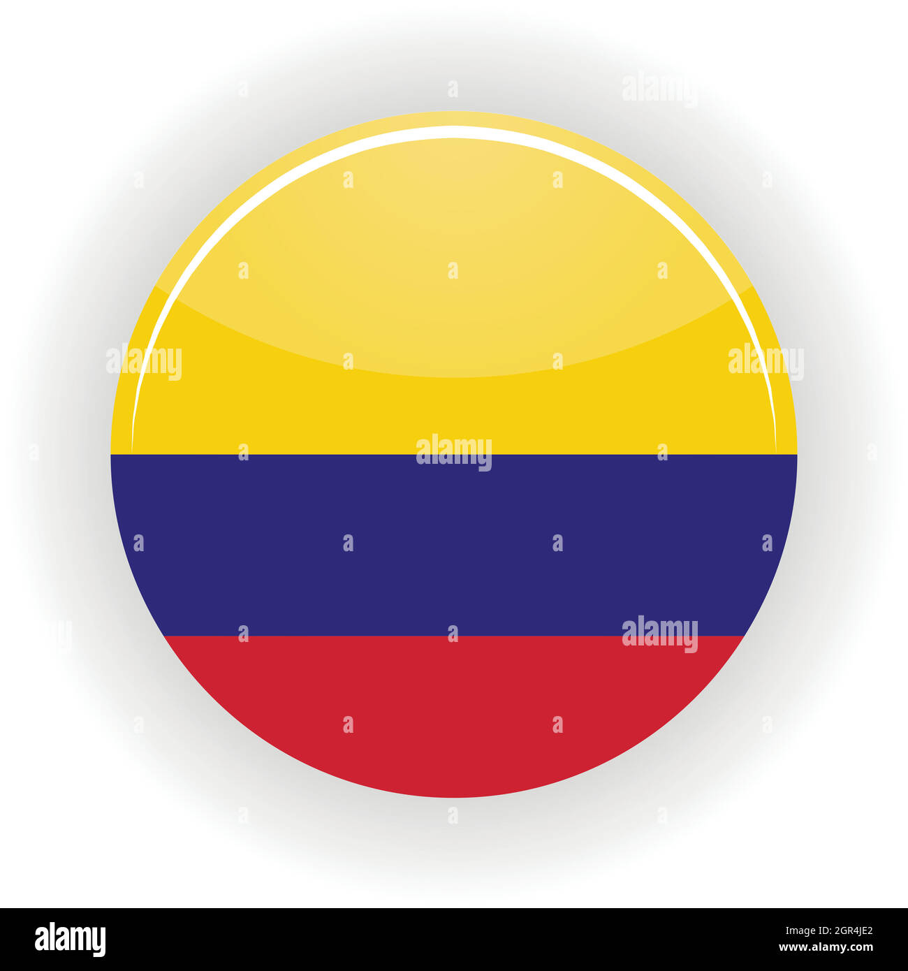 Colombia icon circle Stock Vector
