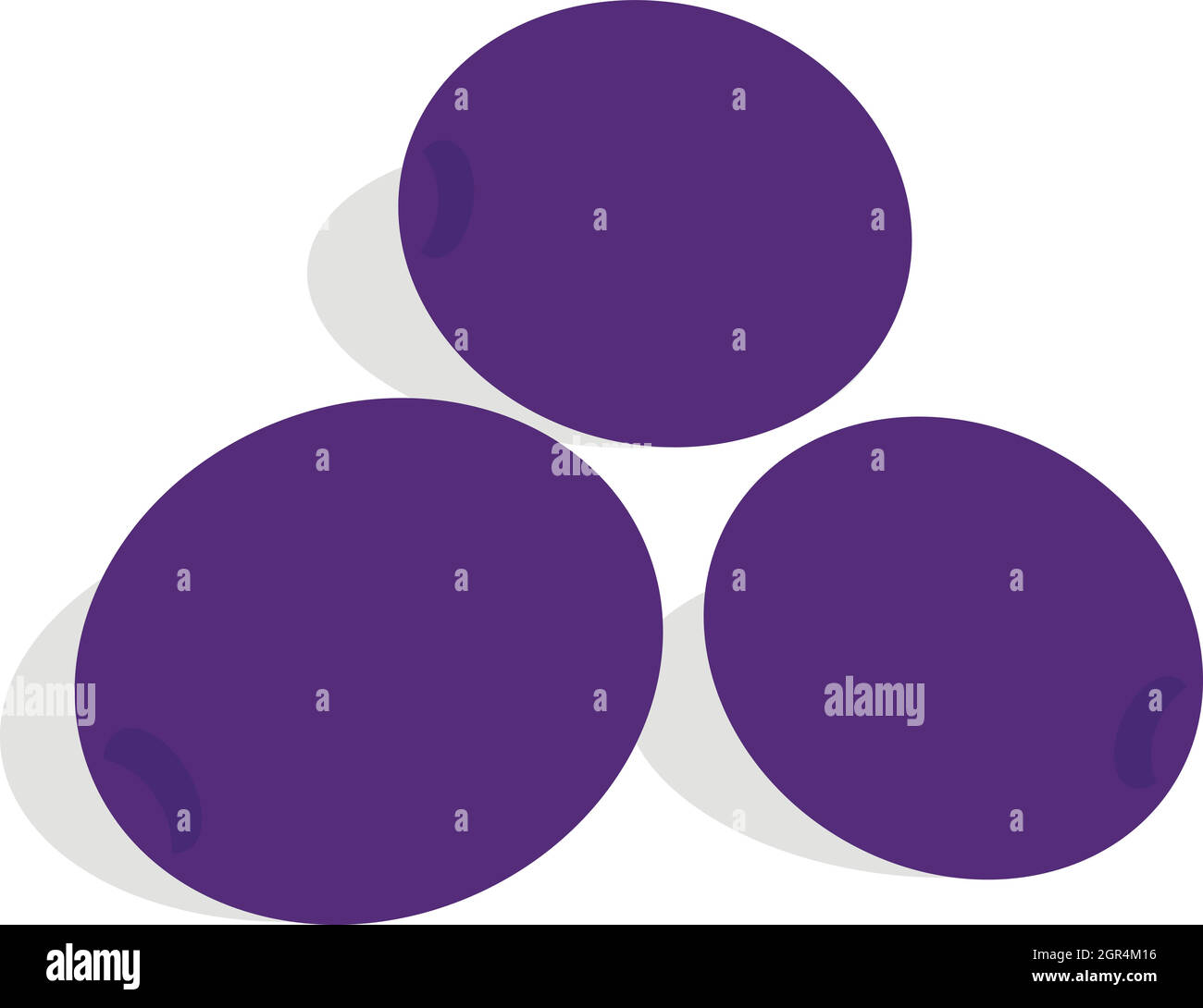 Blue plum icon, isometric 3d style Stock Vector