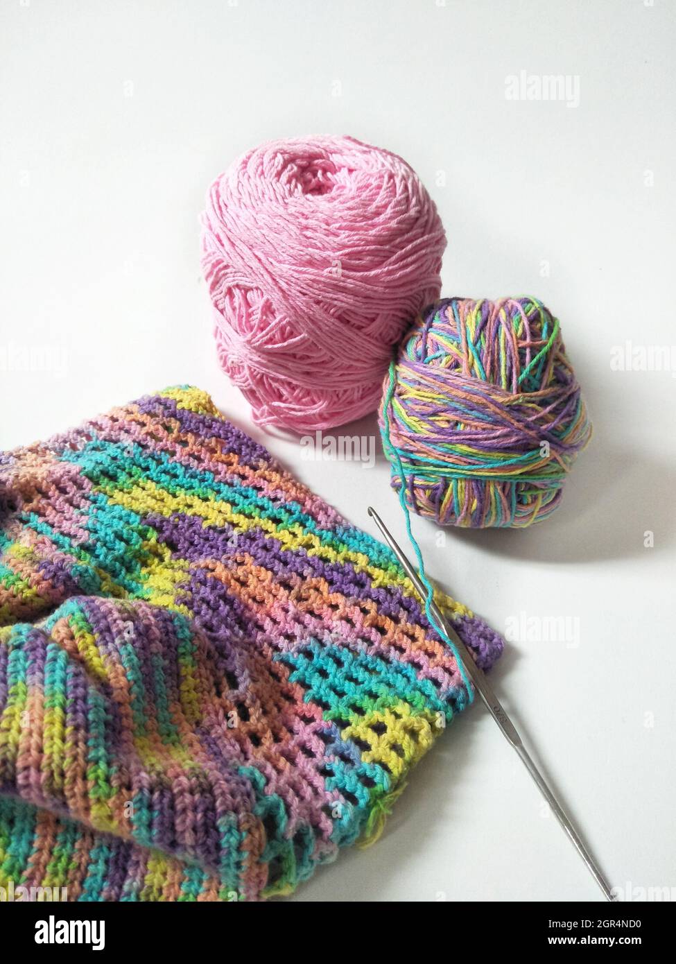 Material For Knitting Stock Photo Alamy
