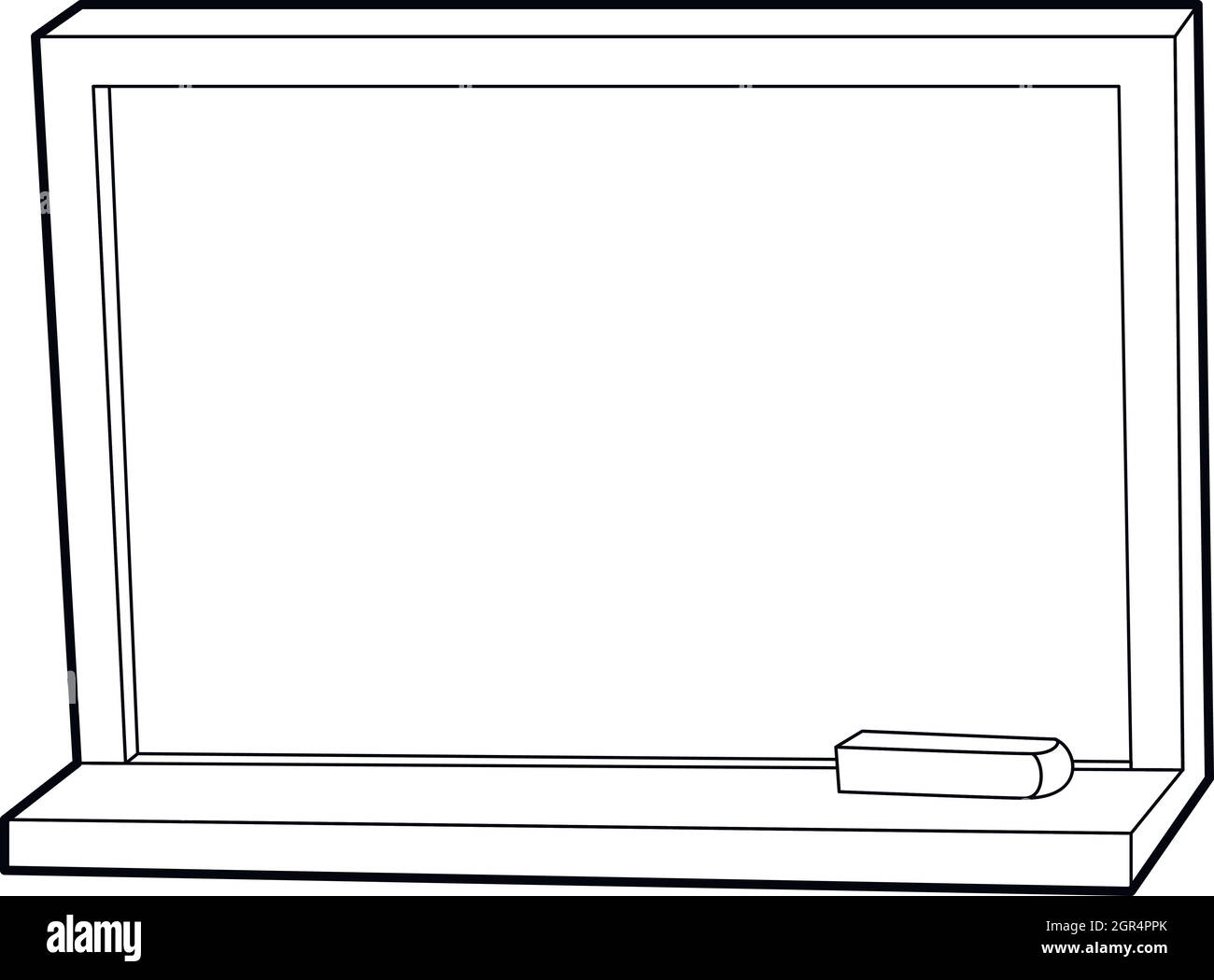 Blackboard with chalk icon, outline style Stock Vector Image & Art Alamy