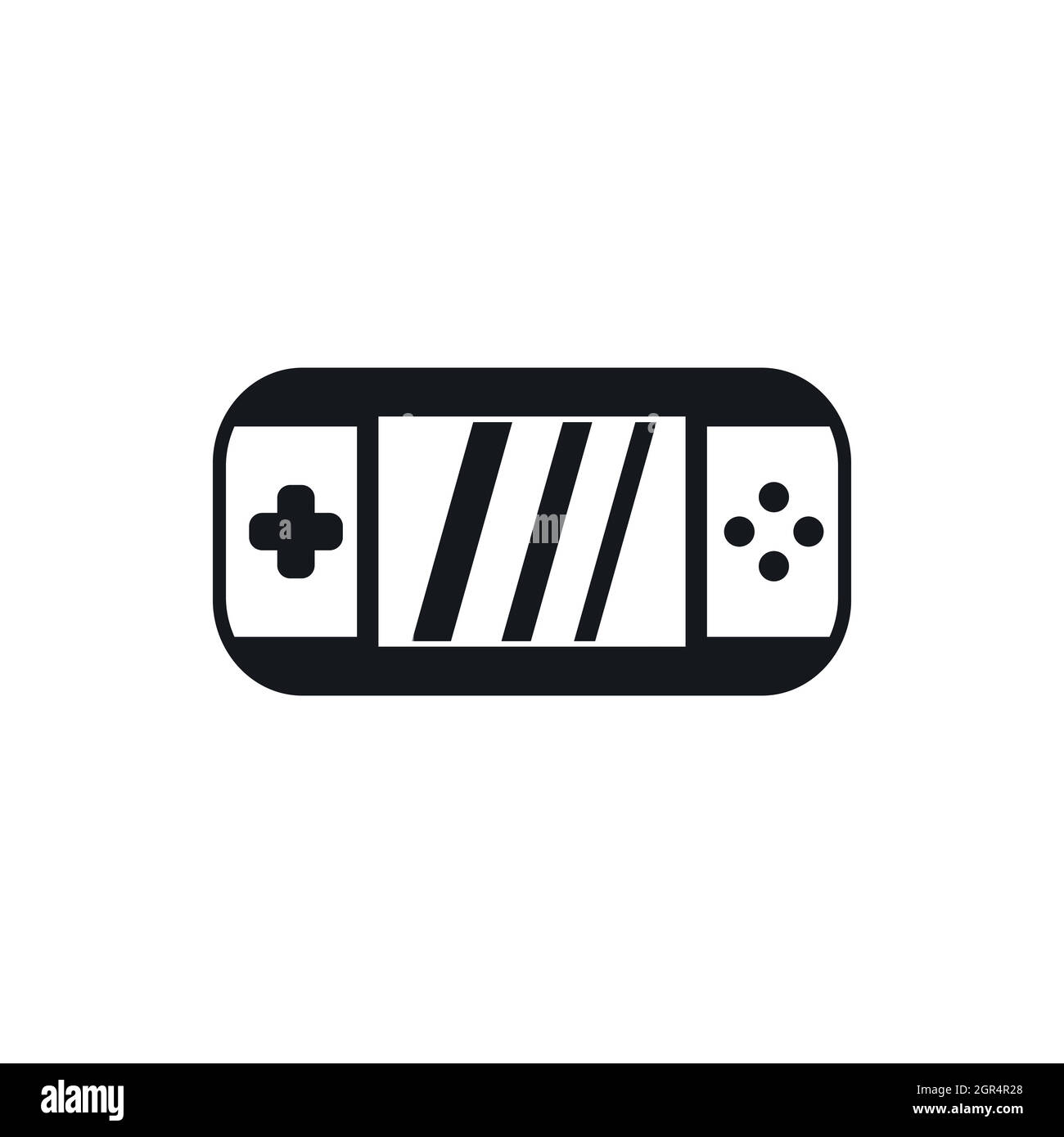 Portable video game console icon, simple style Stock Vector