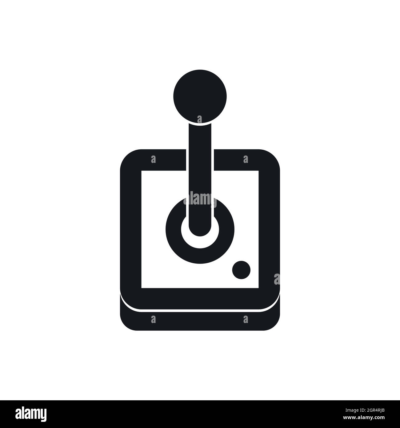 Joystick for computer games icon, simple style Stock Vector
