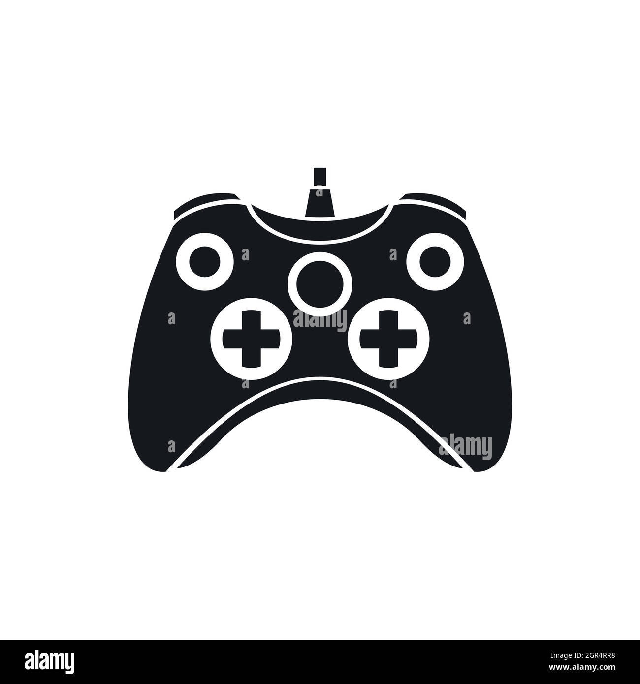 Video game controller icon, simple style Stock Vector