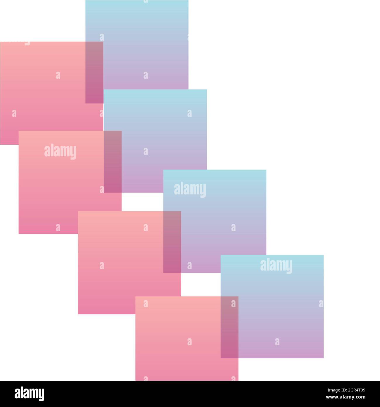 Rows of square icons isolated on a white background Stock Photo - Alamy
