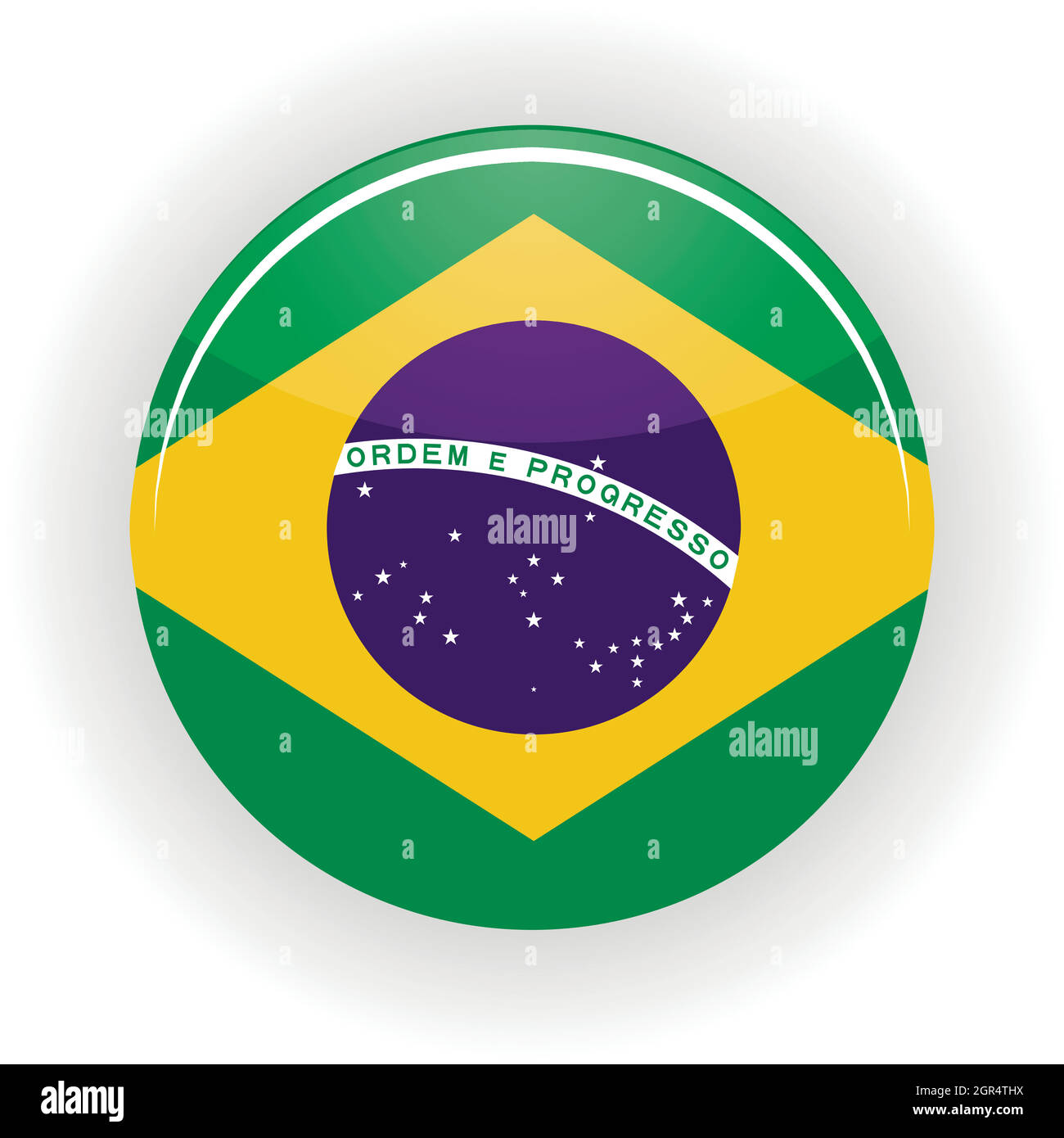 Brazil icon circle Stock Vector