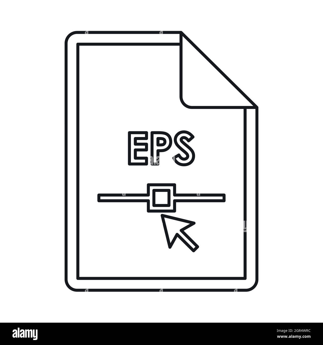 EPS file extension icon, outline style Stock Vector Image & Art Alamy
