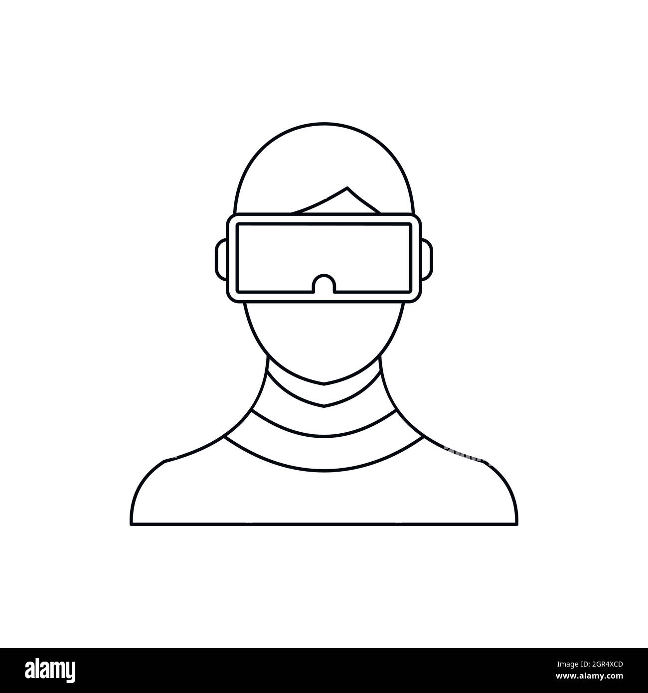 Virtual goggles Stock Vector Images - Alamy