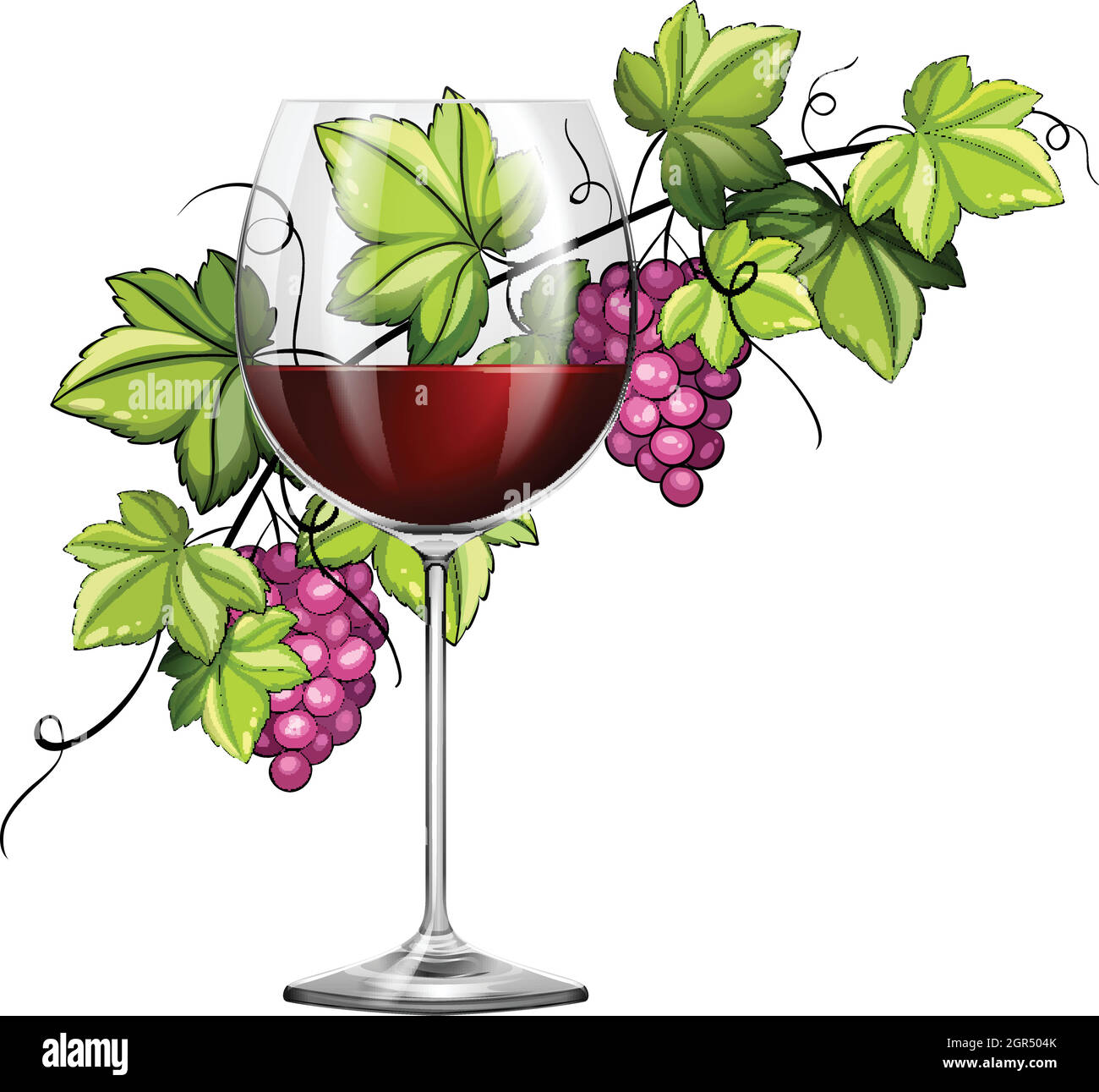 Red Wine Grapes Clip Art