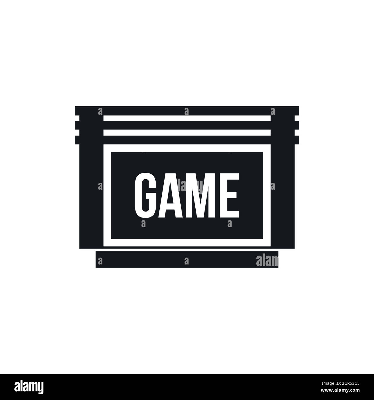 Game cartridge icon, simple style Stock Vector