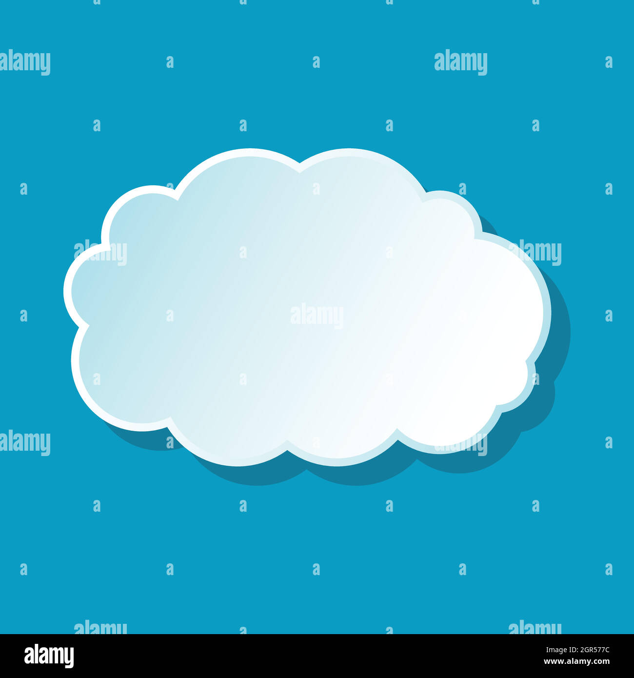 Fluffy cloud icon Stock Vector Image & Art - Alamy