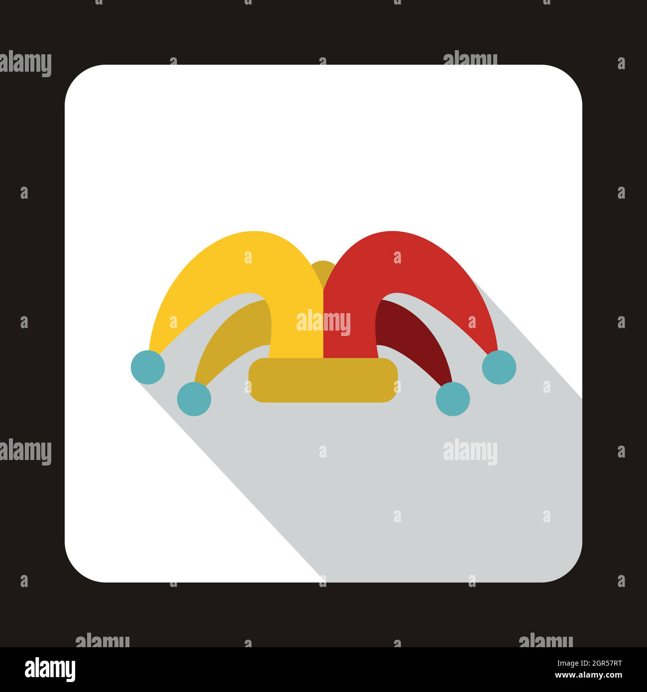 Jester hat icon in flat style Stock Vector Image & Art - Alamy