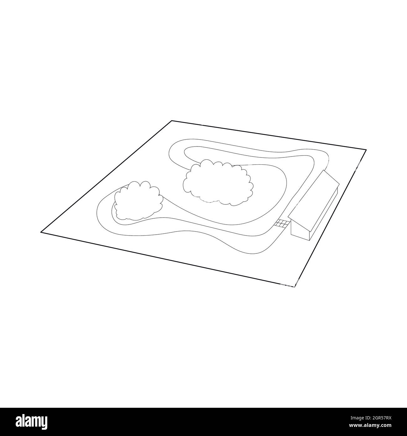 Speedway icon, outline style Stock Vector Image &amp; Art - Alamy