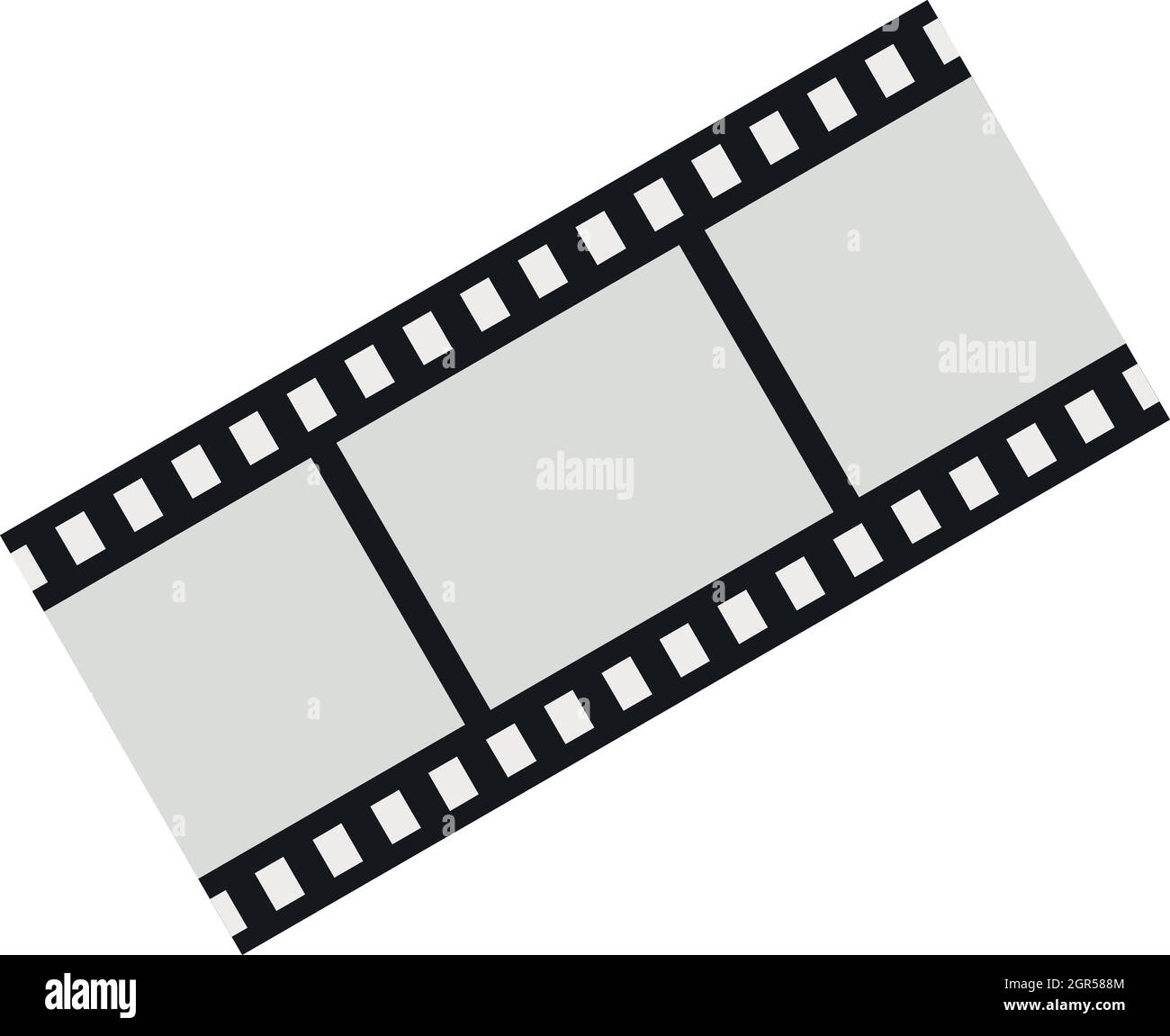 Film strip icon in flat style Stock Vector Image & Art Alamy