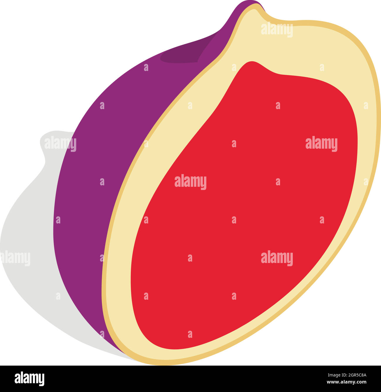 Half delicious ripe green Stock Vector Images Alamy