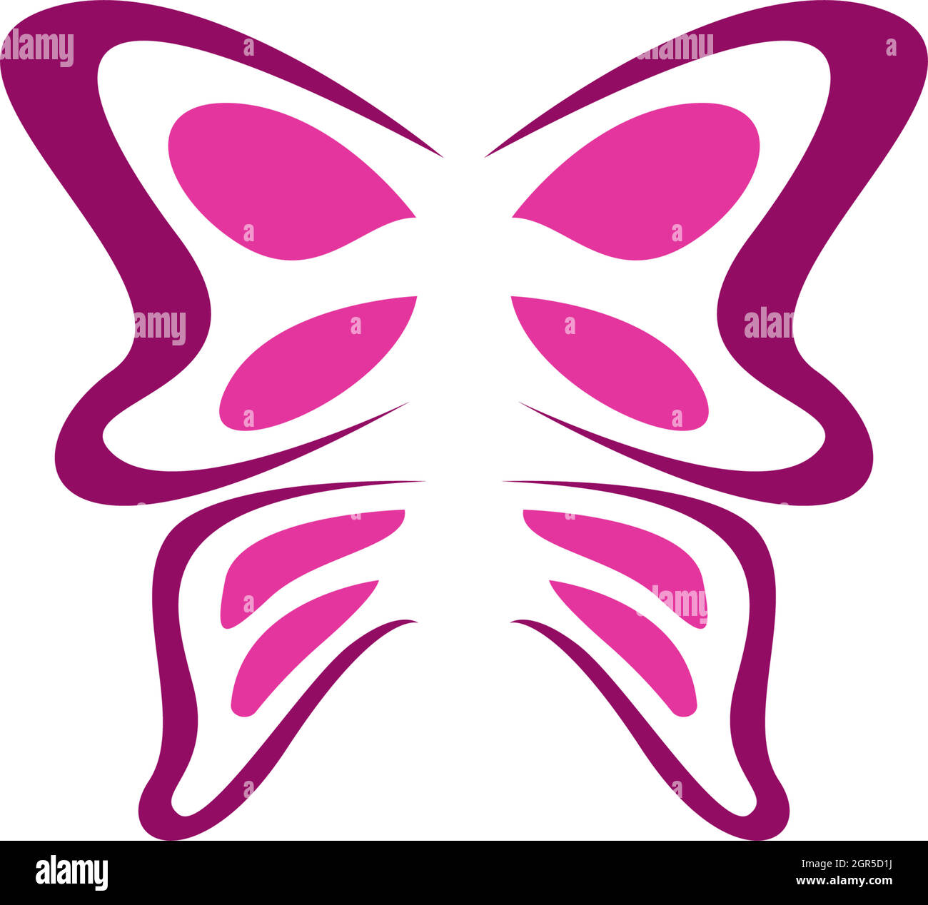 Butterfly icon logo design concept template illustration Stock Vector