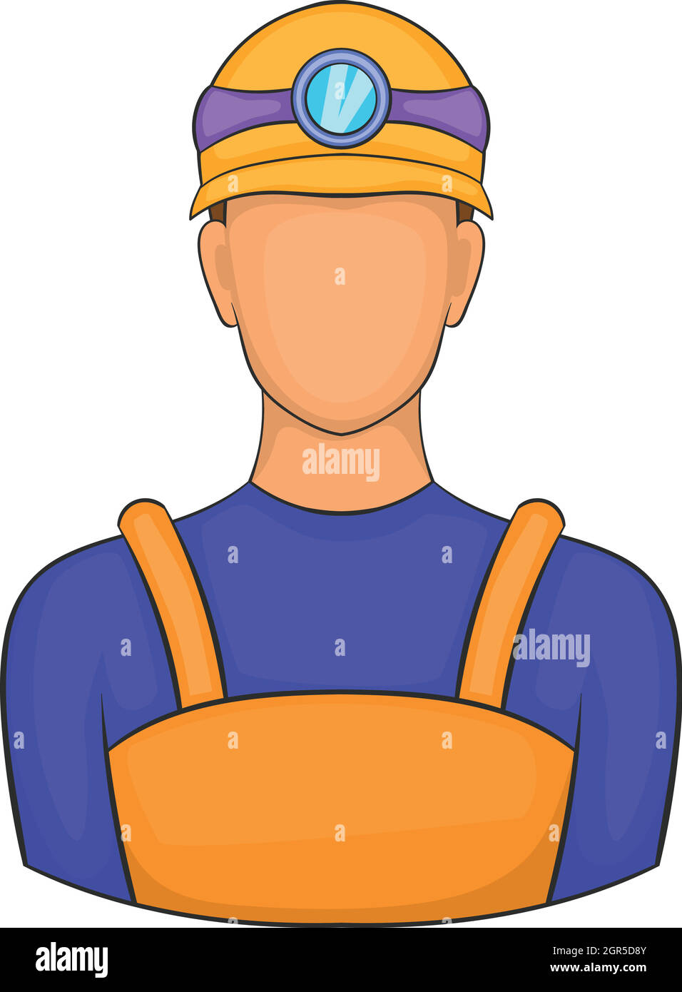 Male miner icon, cartoon style Stock Vector Image & Art - Alamy