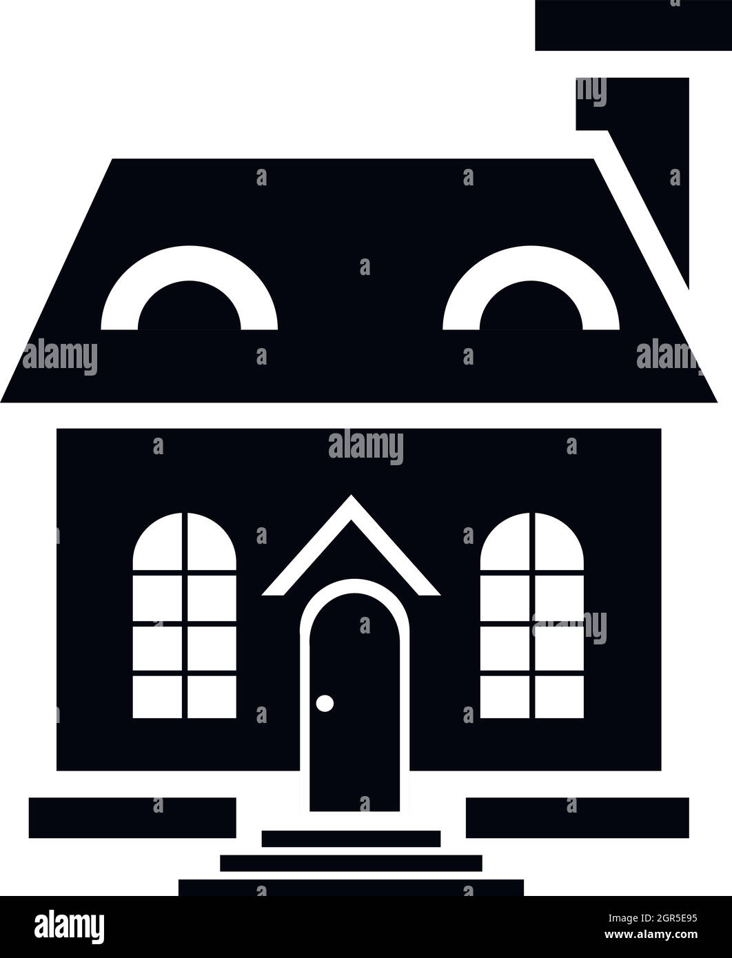 Elegant little house icon, simple style Stock Vector Image & Art - Alamy