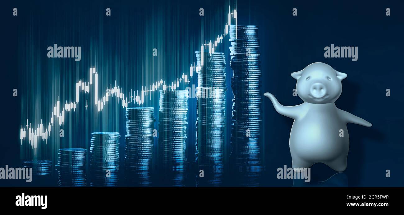 Stock market cartoon bull bear hi-res stock photography and images - Alamy