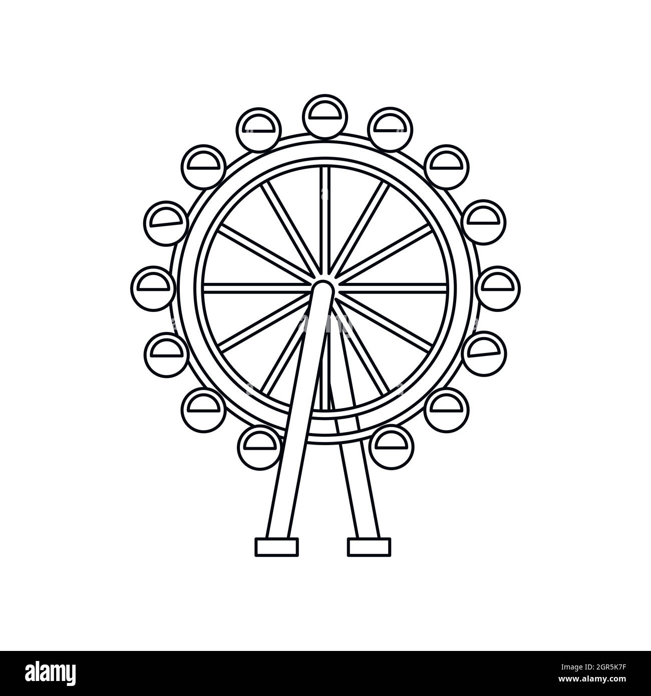 Ferris Wheel Sketch For Your Design Royalty Free SVG Cliparts Vectors  And Stock Illustration Image 132576900