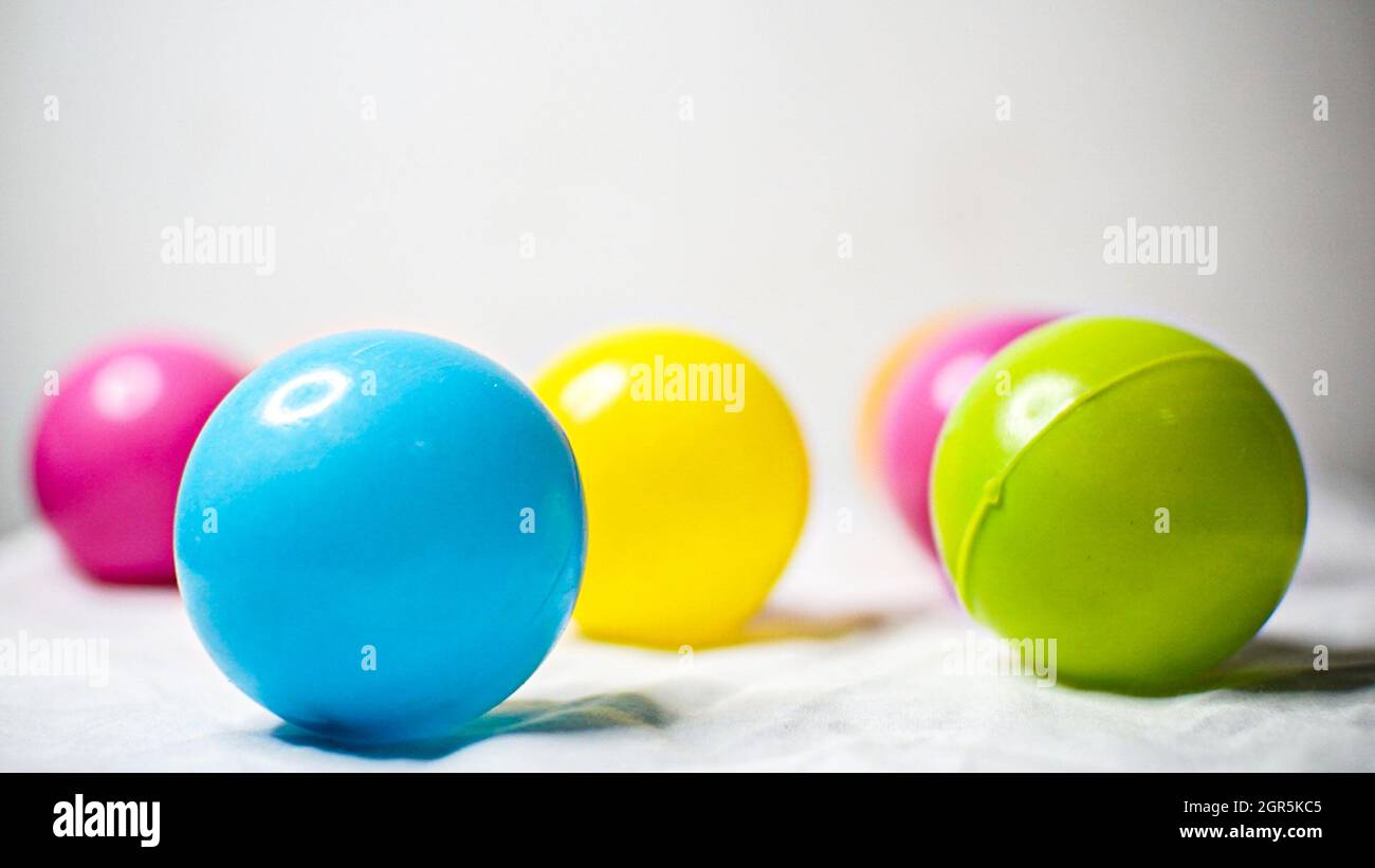 Ball Small In The White Background Stock Photo Alamy