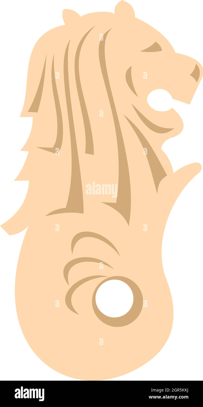 Merlion park singapore Stock Vector Images - Alamy