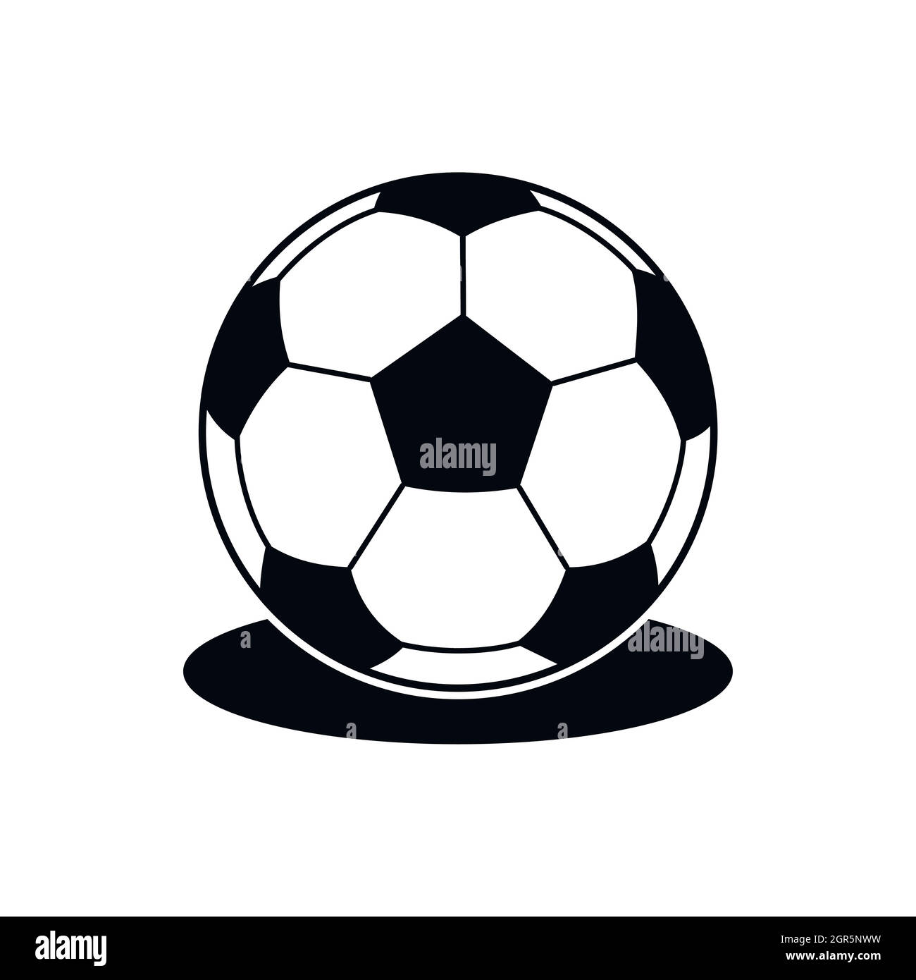 Soccer ball icon, simple style Stock Vector Image & Art Alamy