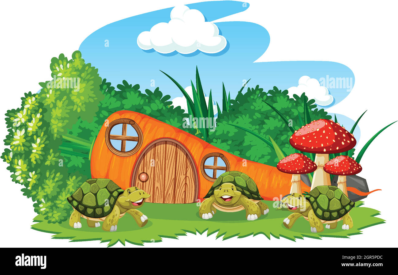 Three turtles Stock Vector Images - Alamy