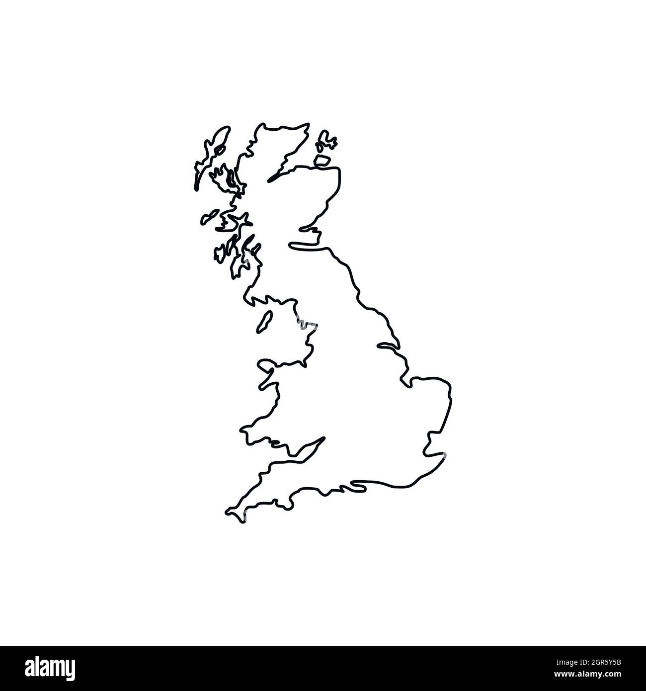map-of-great-britain-icon-outline-style-stock-vector-image-art-alamy