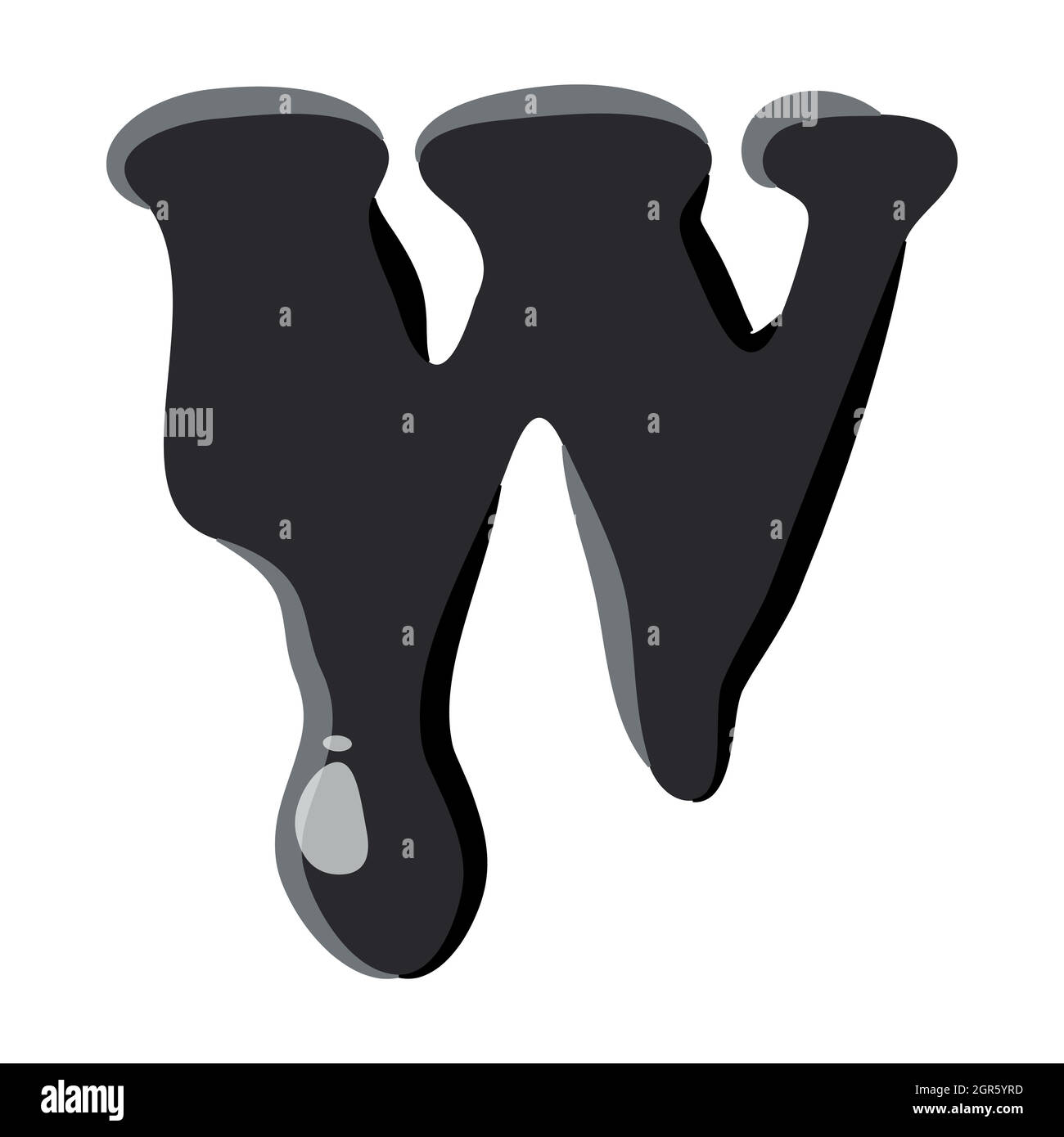 W letter isolated on white background Stock Vector Image & Art - Alamy