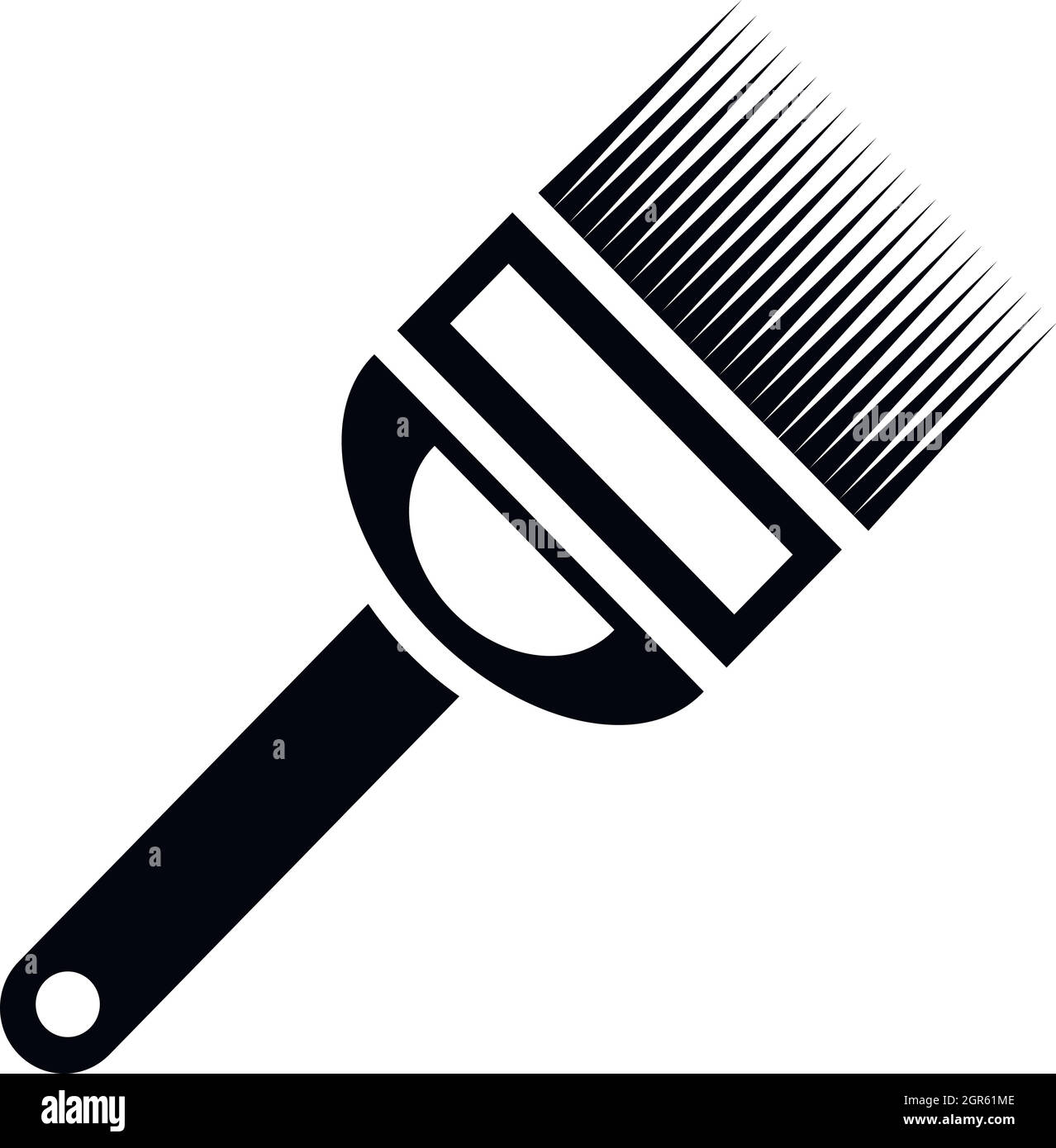 Uncapping fork icon, simple style Stock Vector