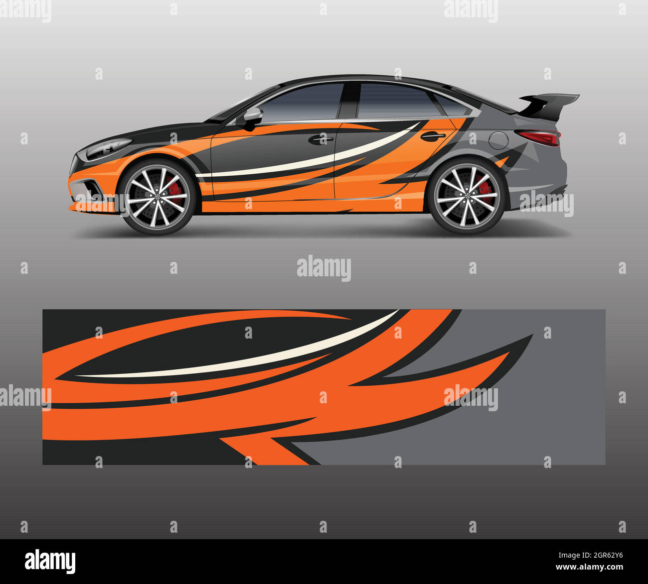Abstract Sport racing car wrap decal and sticker design. vector eps10  format Stock Vector Image & Art - Alamy