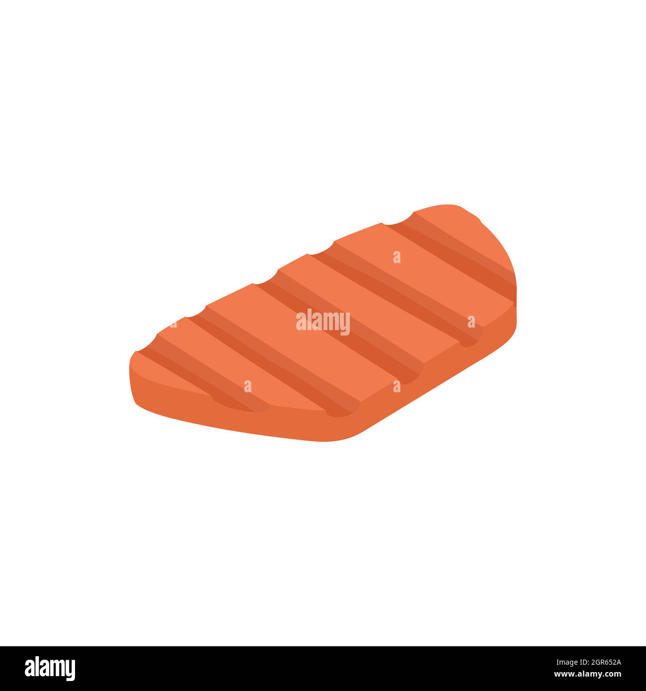 Steak fried on grill icon, isometric 3d style Stock Vector Image & Art ...