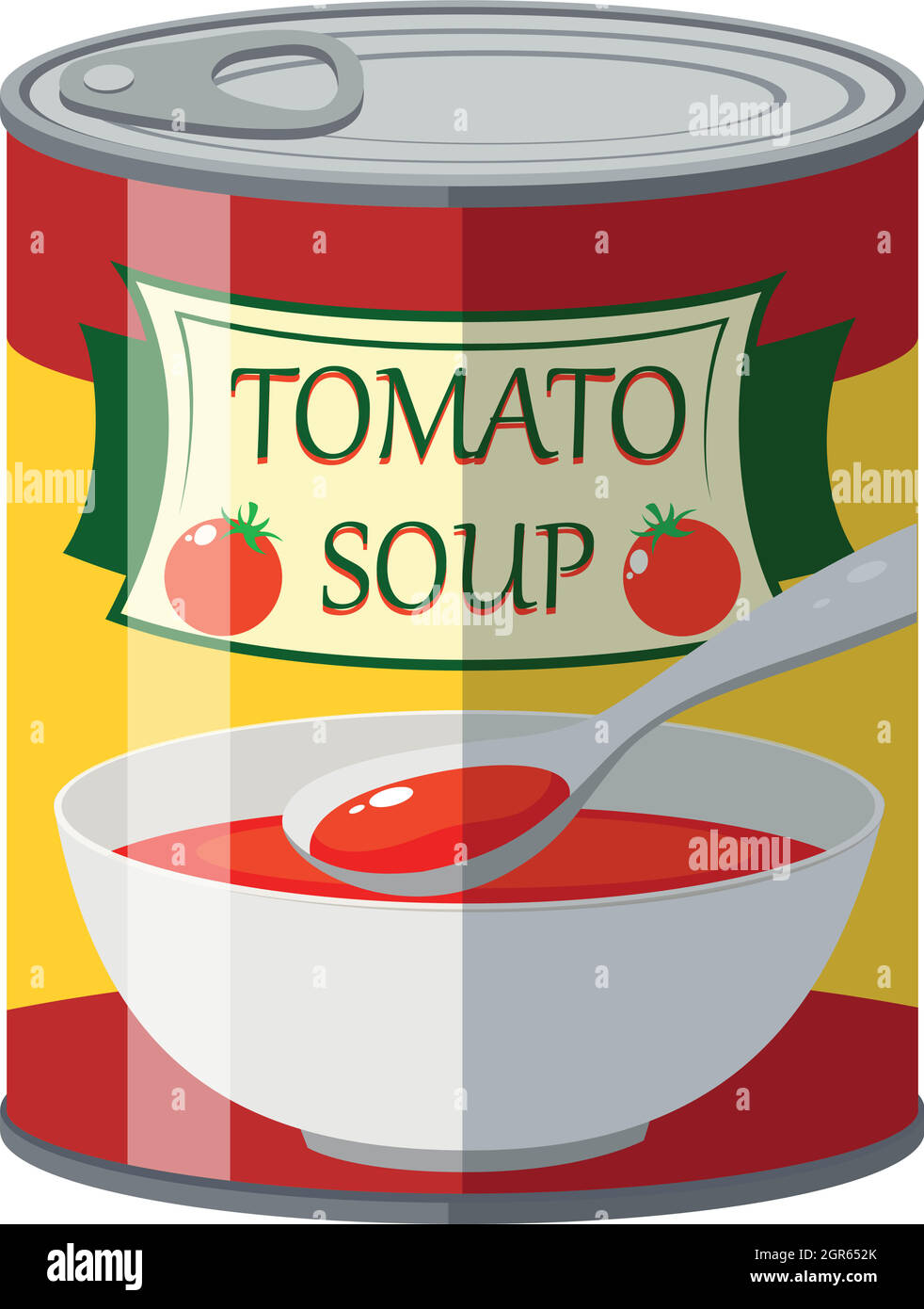 Tomato soup in aluminum can Stock Vector Image & Art Alamy