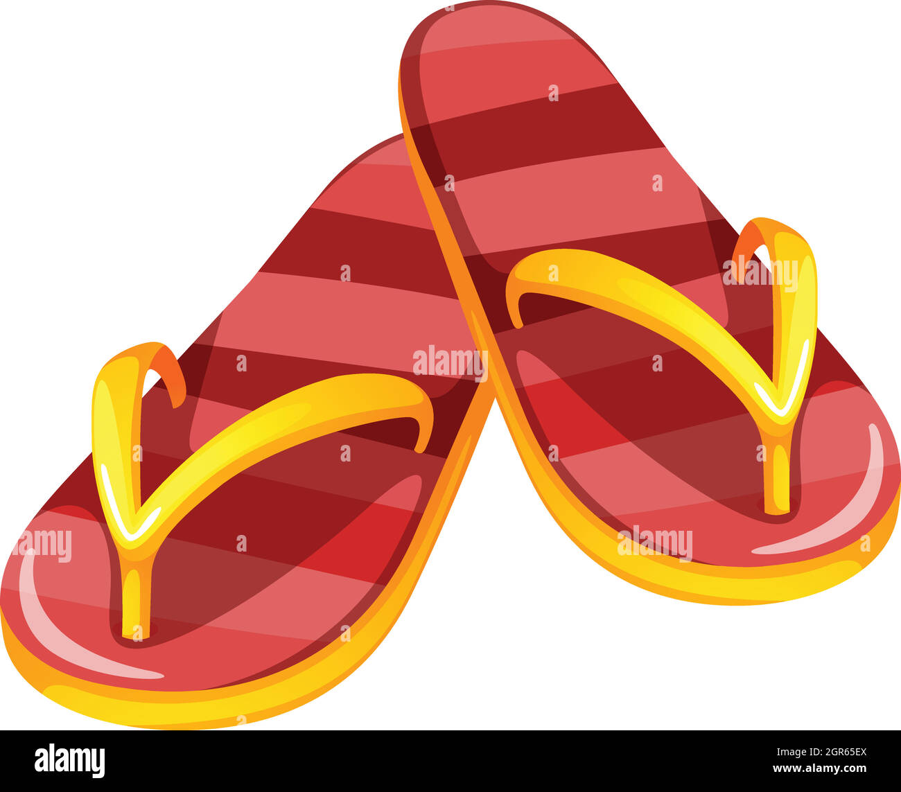 A pair of sandals Stock Vector